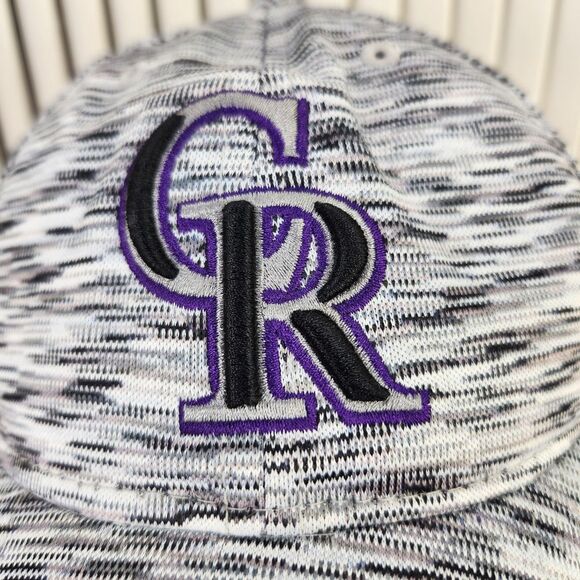 Colorado Rockies New Era 9twenty Space Dye Hat Cap Gray Purple MLB Baseball - Picture 3 of 10